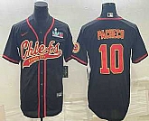 Men's Kansas City Chiefs #10 Isiah Pacheco Black With Super Bowl LVII Patch Cool Base Stitched Baseball Jersey,baseball caps,new era cap wholesale,wholesale hats